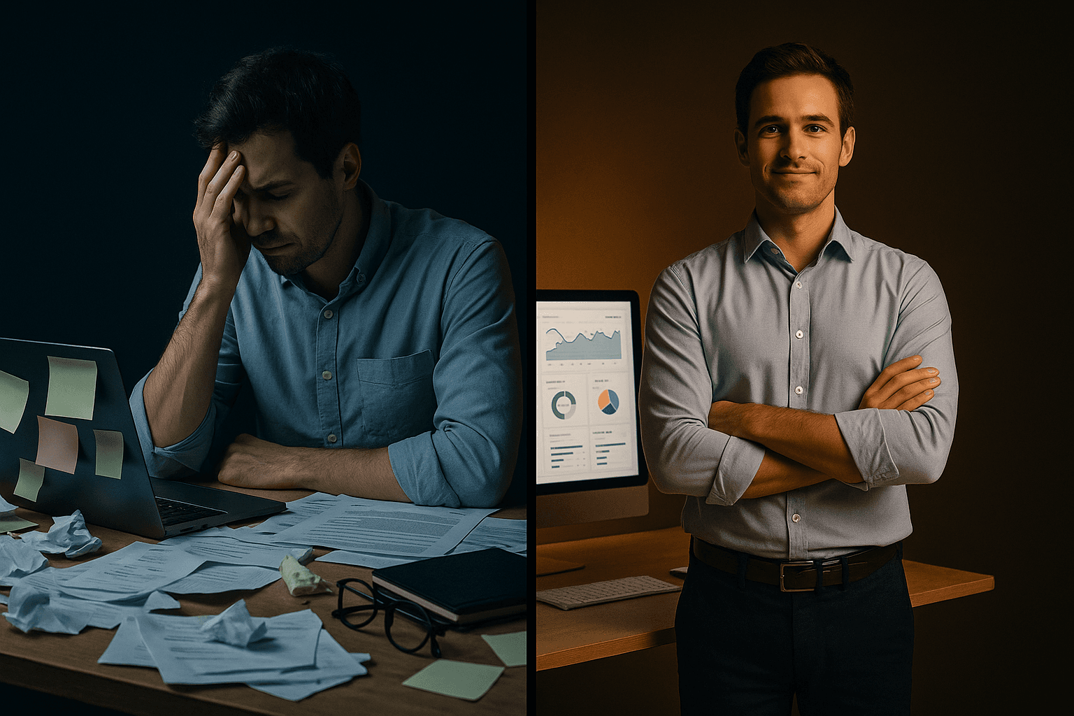 Before and after going Agile